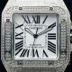 Best Copy Iced Out Cartier Santos Watch Automatic Cartier Santos 100 Diamond Watch (3)_th.jpg